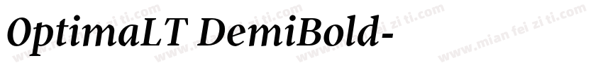 0ptimaLT DemiBold字体转换